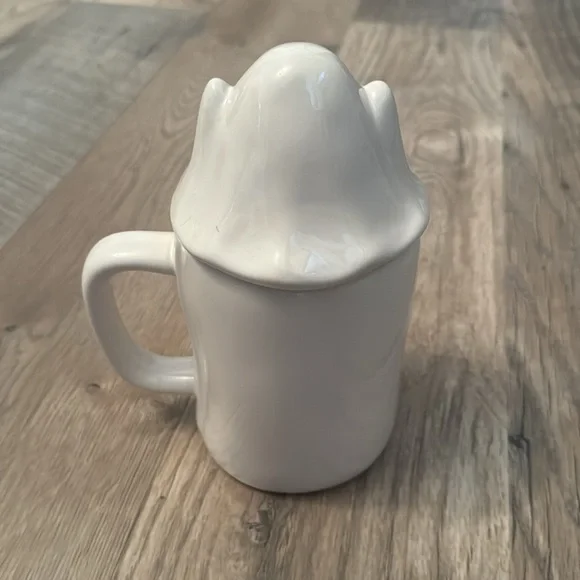 Rae Dunn Artisan Collection by Magenta BOO Ghost Mug with Lid New - Picture 3 of 3
